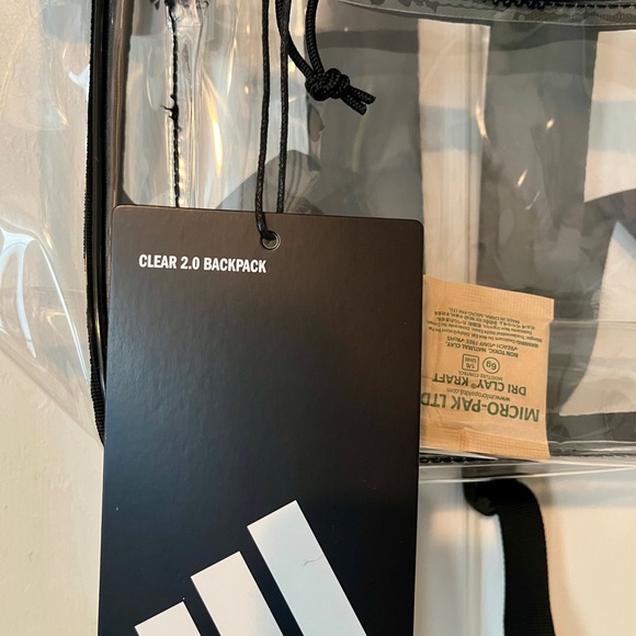 New Adidas Clear and Black Backpack - Picture 2 of 4